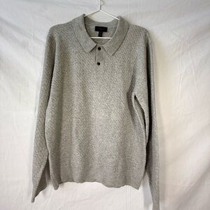 NWT Magaschoni Man Wool Blend Collared Sweater